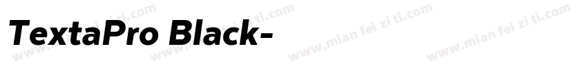 TextaPro Black字体转换